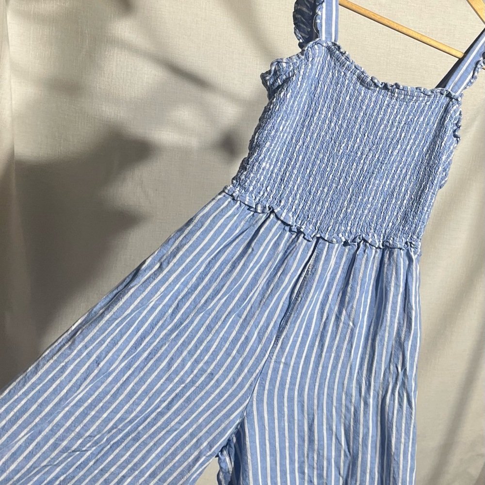 H&M Pinstripe blue and white Jumper 1 in ruffle straps